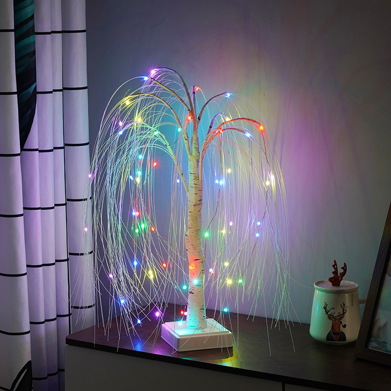 Willow Tree LED Christmas Party Scene Decor Home Lighting Gift for Girls Bedroom Illuminating Tree