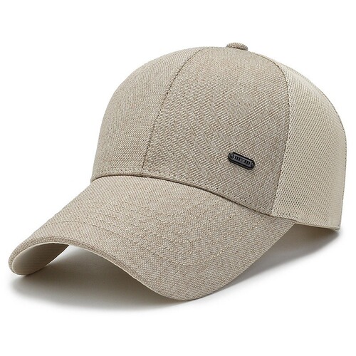 Mid-age and senior breathable sun hat, thin-style cap for men—summer mesh sun visor, perfect for grandpas and dads, also great as a baseball cap.