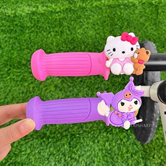 子供用自転車ハンドルバーカバーバランスバイクユニバーサルかわいい漫画クロメスクーターハンドルグリップカバーソフトシリコン