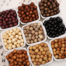 10mm木制圆珠串珠子散珠子木珠 手工diy制作项链手串饰品配件材料