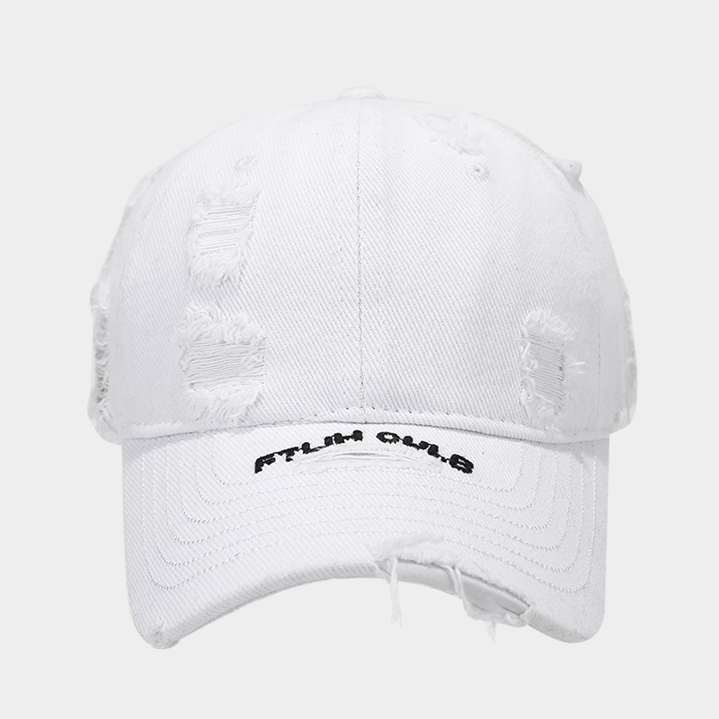 Sombrero de marca de moda coreana, sombrero de béisbol de letras, agujero de moda, sombrero de boca de pato transpirable, sombrero pequeño para hombre