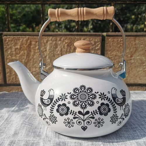 Factory price sale enamel 2.5l Turkish teapot enamel cold kettle enamel kettle kettle aliexpress supply