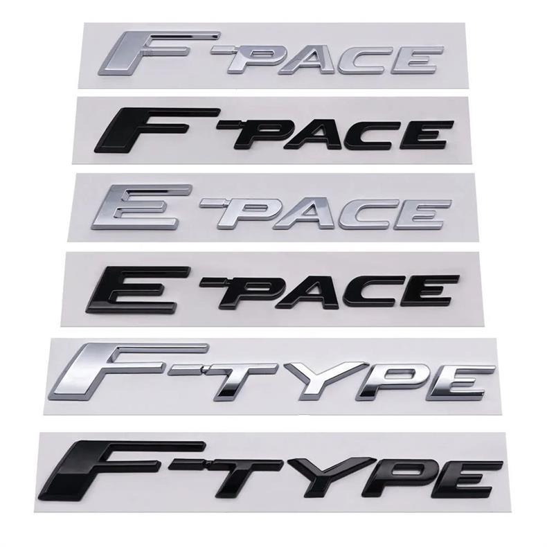 Suitable for Jaguar F-PACE car stickers, EPACE car emblem, FTYPE lettering, rear emblem, lettering, and black modification