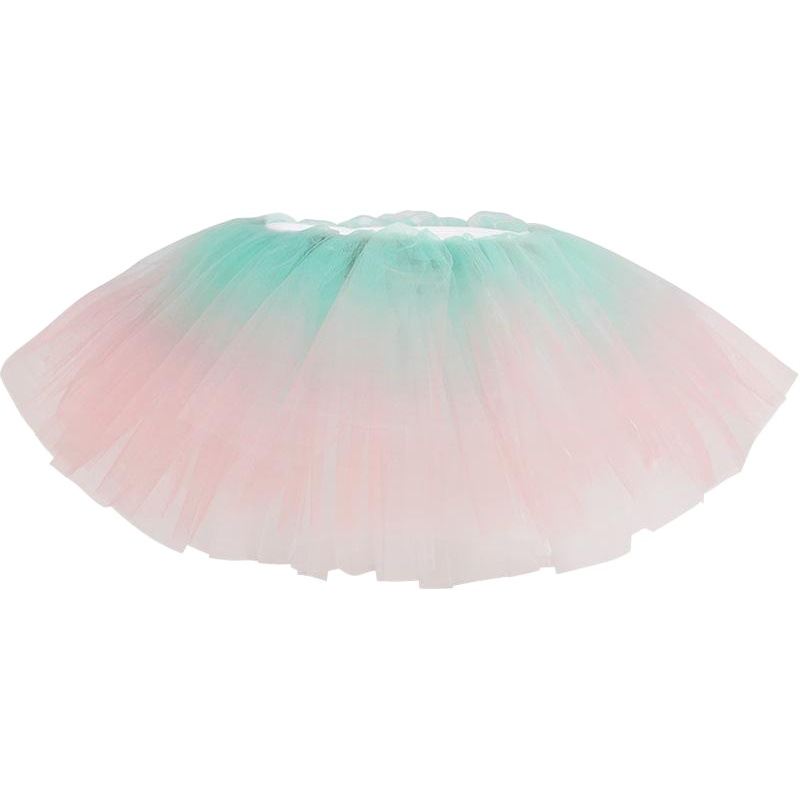 Falda de baile para niños falda de gasa falda de las niñas falda de malla elástica de gradiente ropa de práctica de ballet Falda de baile