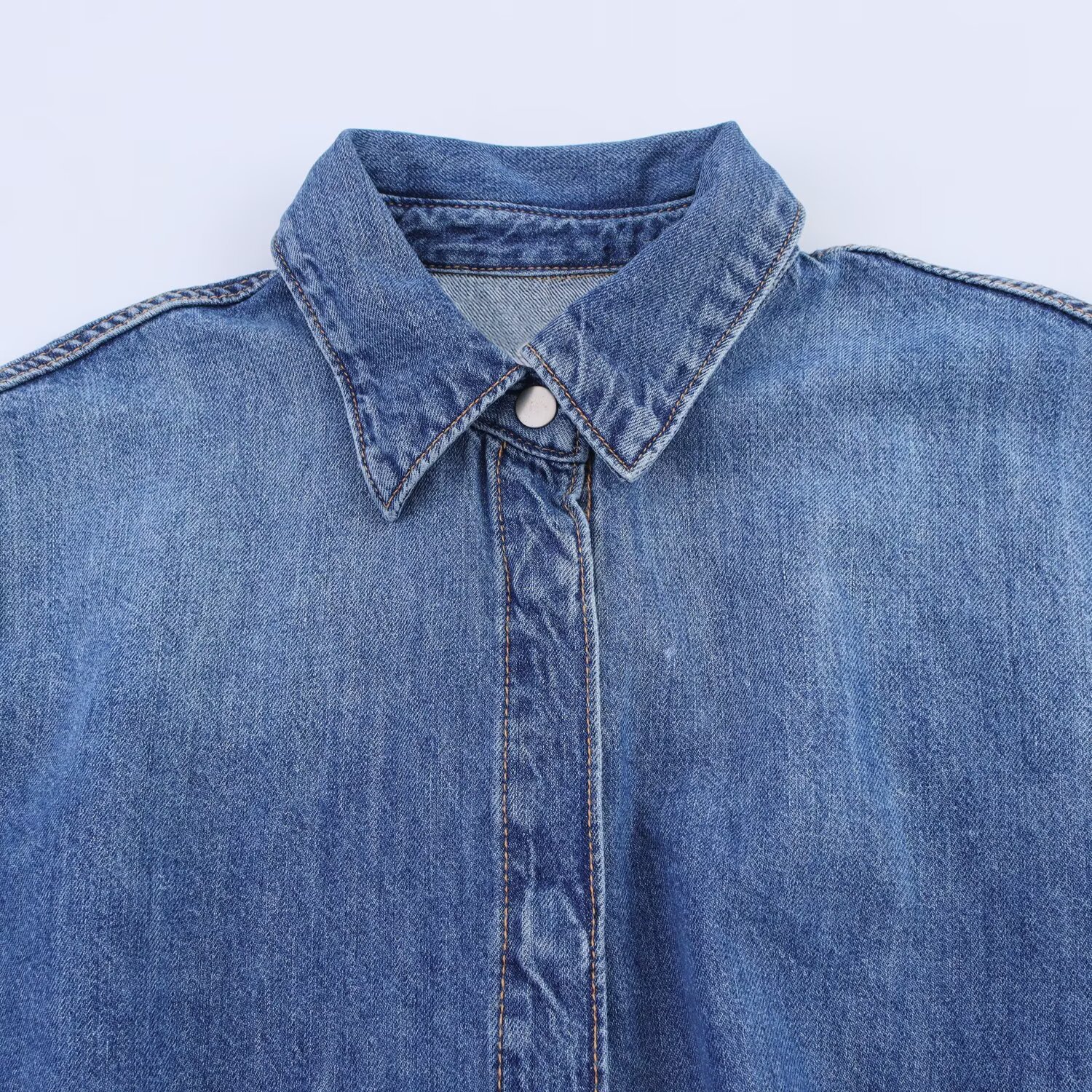 TAOP & ZA ropa de mujer verano 2026 nuevo estilo europeo y americano con cinturón jeans junk 8727080