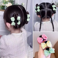 小女孩布艺双面蝴蝶结小抓夹女公主发夹女童发卡儿童网红发饰批发