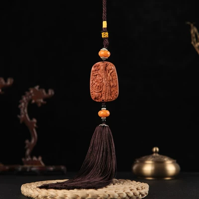 Mirror gift pendant pendant KFD01: Car hanging - god-of-wealth