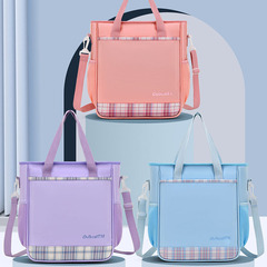 2020 New Student Supplement Bag for Primary and Secondary School Students, Children's Tutoring Bag with Printed LOGO, Training Class Large Capacity Tutoring Bag