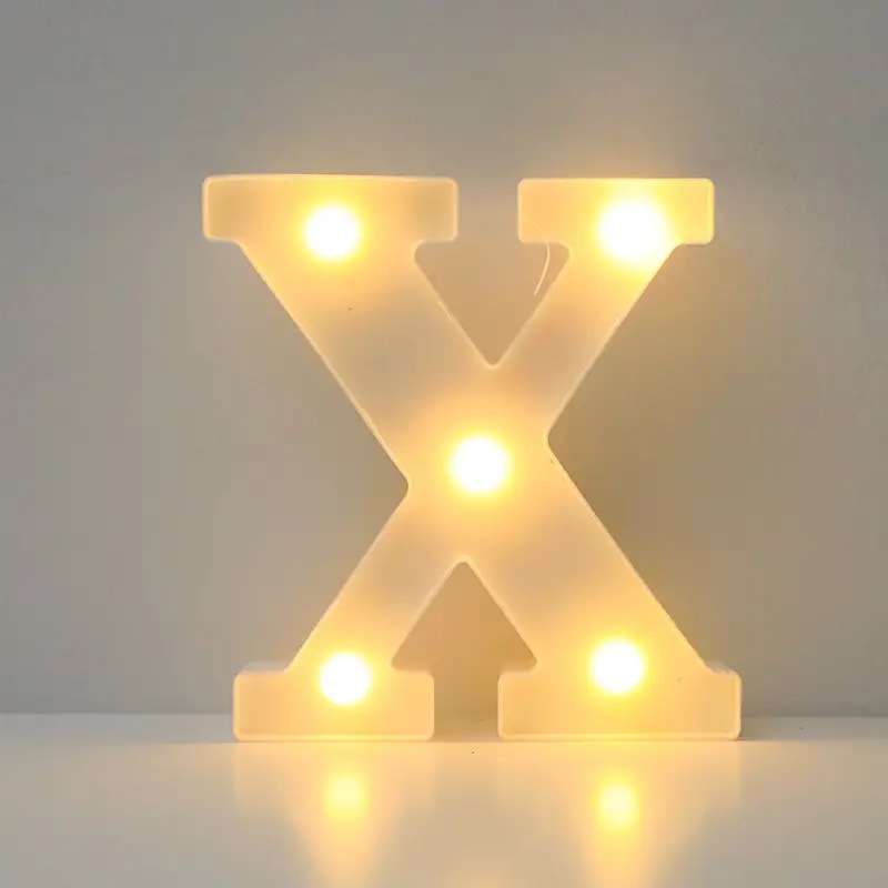 Amazon (16cm) LED blanco inglés número de letras lámpara de cumpleaños propuesta de matrimonio atmósfera lámpara LED lámpara decorativa