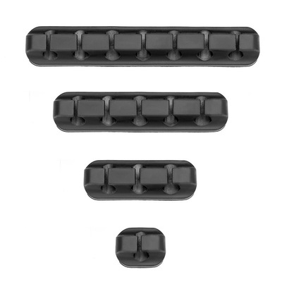 數據線桌面橡膠理線器耳機線整理夾收納卡扣充電線固定繞線器