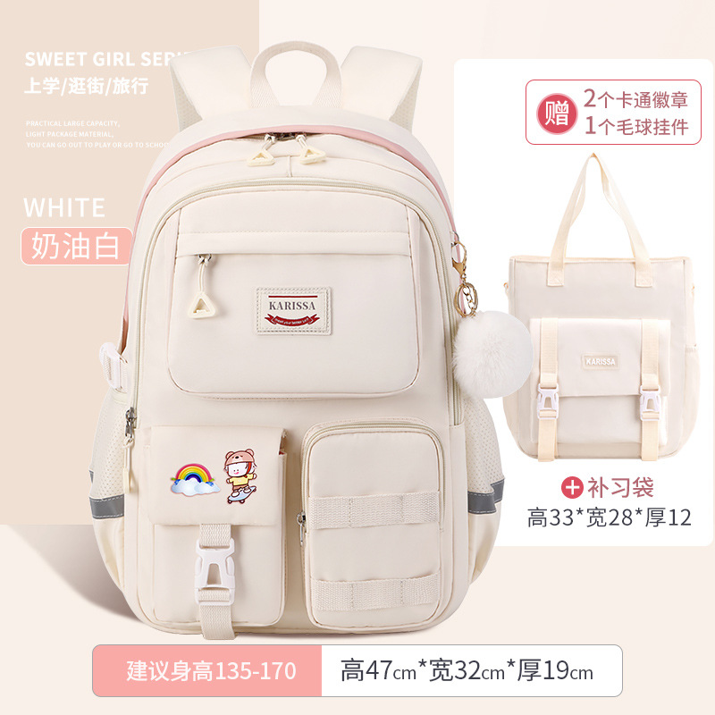 2025 nueva mochila escolar para estudiantes de secundaria, estudiantes de secundaria, mochila de gran capacidad, bolsa de computadora para estudiantes universitarios de alto valor