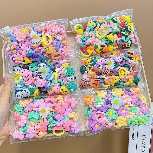 卡通头绳辫子发饰高弹力尼龙发圈发女宝宝橡皮筋头花儿童头饰|undefined