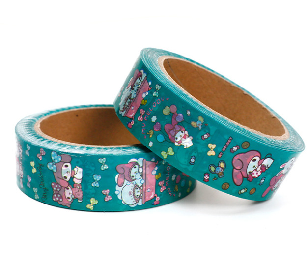 Thankyou cinta adhesiva de embalaje rosa, sello de red, cinta de sellado, cinta de impresión de dibujos animados, fabricante al por mayor