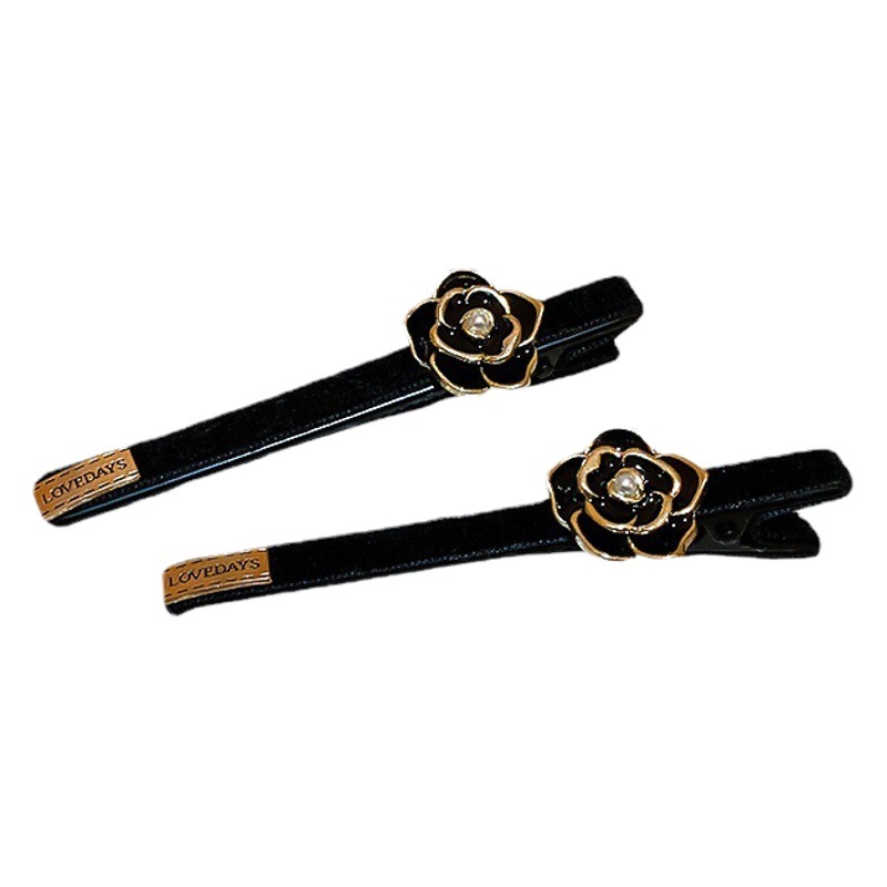 Mori Camelia flor temperamento palabra clip pequeño fresco dulce artístico retro espalda Cabeza pelo accesorios para el cabello del todo fósforo para las mujeres