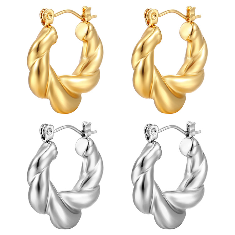 Corea del Sur joyería temperamento giro hebilla del oído frío viento alto sentido luz lujo pequeña red pendientes al por mayor puestos al por mayor