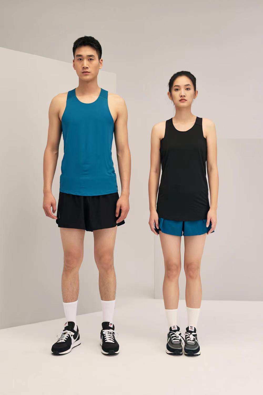 Chalecos de maratón para hombres y mujeres con blusas relajadas y secas sin mangas ropa de entrenamiento de atletismo se puede imprimir r315 image 3