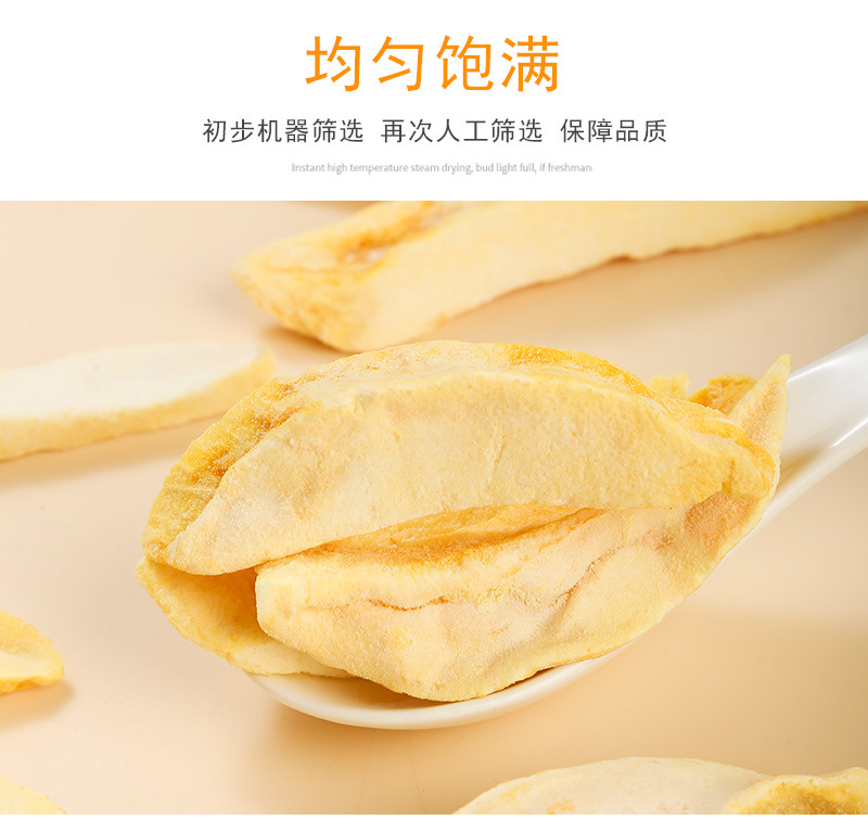 Freeze-Dried Mango Slices (Mangifera indica) — Dried Fruit Snack & Herbal Tea Ingredient in use