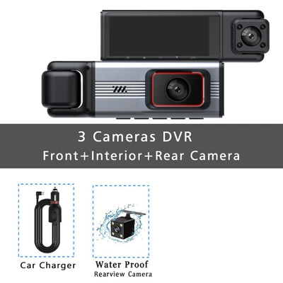 Cross-Border Four-Lens Driving Recorder, High-Definition 1080P Wide-Angle Night Vision, Wifi In-Car Front and Rear Vehicle Recorder (Driving recorder) - s25-front-of-the-car-inside-the-car-behind-the-car