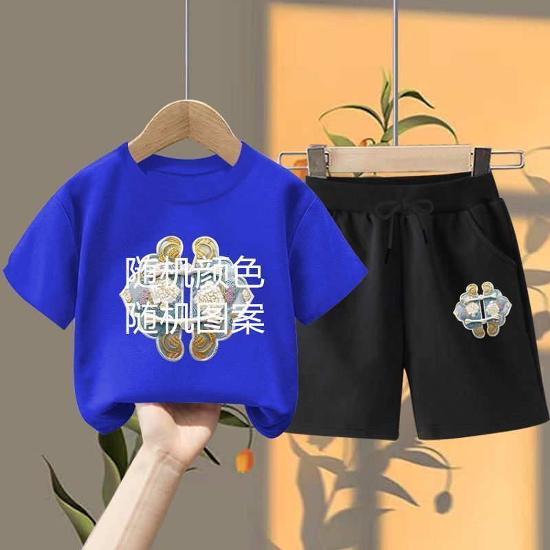 무작위 단일 조각 색상 패턴#짧은 T