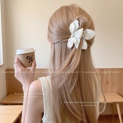 人鱼姬蝴蝶醋酸发夹女后脑勺半扎发抓夹发量少鲨鱼夹ins发卡头饰