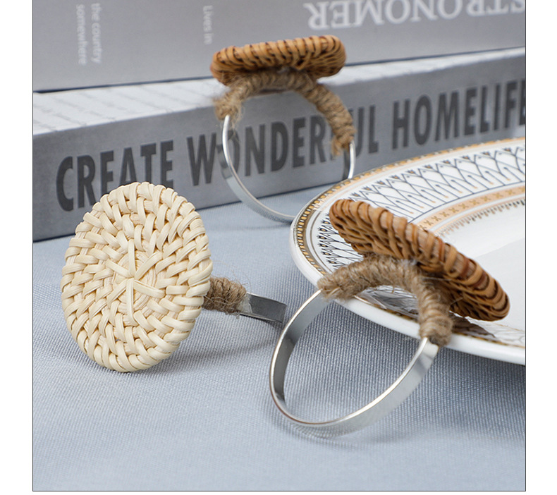 Simulation Napkin Buckle Linen Ring Napkin Buckle Western Restaurant Mouth Cloth Ring display picture 3