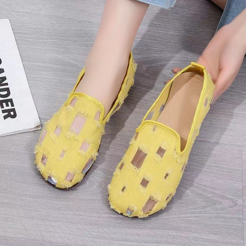New Style Women's Shoes, Hole-In-The-Wall Shoes, Breathable Shoes for Home and Walking, Comfortable Soft-Soled Shoes, One-Piece Fashion Shoes, Cloth Shoes New Style Women's Shoes, Hole-In-The-Wall Shoes, Breathable Shoes for Home and Walking, Comfortable Soft-Soled Shoes, One-Piece Fashion Shoes, Cloth Shoes