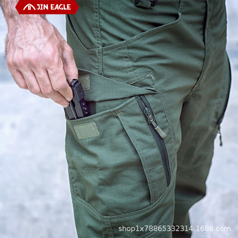 En stock al por mayor IX9 ciudad de cercanías pantalones casuales de los hombres al aire libre impermeable resistente al desgaste resistente a los arañazos caza pantalones de los hombres