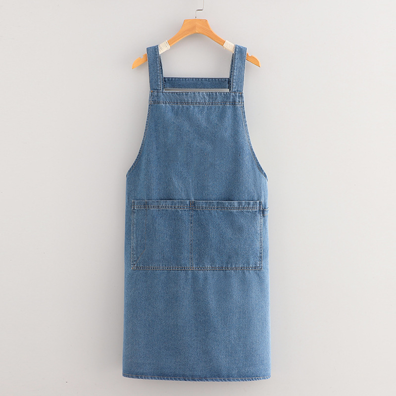 Foreign Trade Denim Cotton Apron Home Kitchen, Vintage Fashion, Artistic Style, Suitable Both Men Women, For Baking And_voghion.com