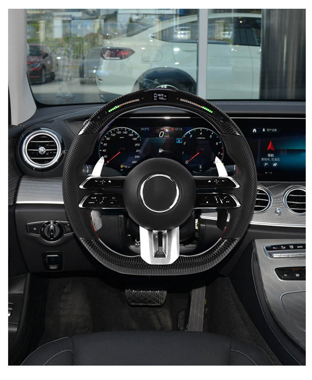 Suitable for Mercedes-Benz A/B/C/G/E-Class Clagla Modified and Upgraded Oled Knob Amg Full Leather Dragonfly Steering Wheel