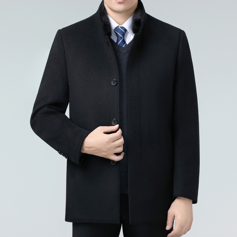 802 블랙 (밍크 칼라 + 탈부착 가능한 다운 라이너)