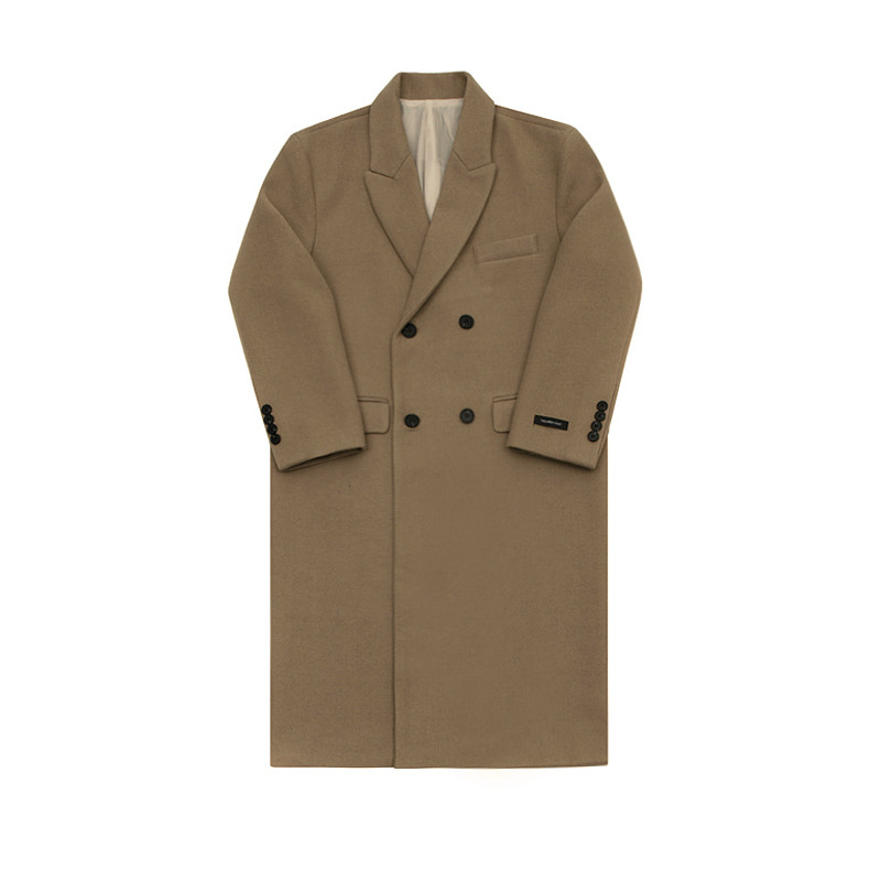 MYQ abrigo de lana de los hombres del Estilo Británico de Corea del estilo de Moda de invierno abrigo de lana de mediados de longitud engrosada gabardina de nylon