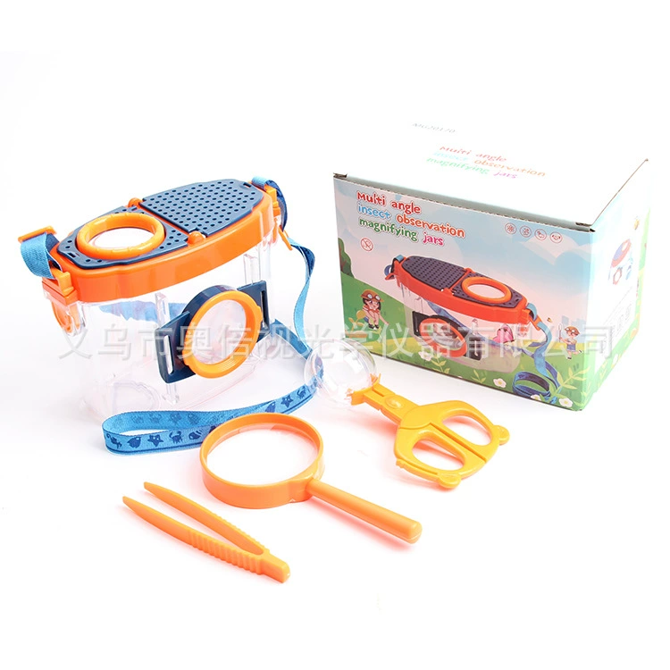 Детская просветительная прозрачная лупа для разведения коллекция ловушка для насекомых Весна Шелкопряд коробка для наблюдения за детскими насекомыми увеличительное стекло