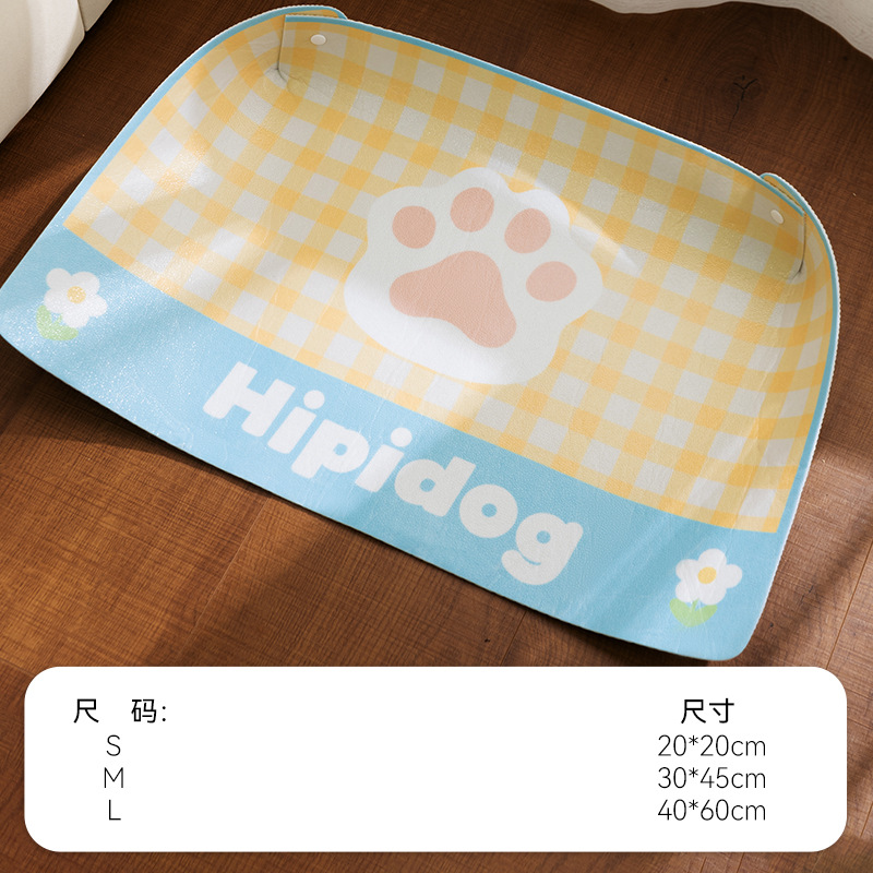 Nuevo tipo transfronterizo de alimentación tipo cubo, agua potable, comedor a prueba de fugas, cojín para mascotas, gatos, perros, artículos para el hogar