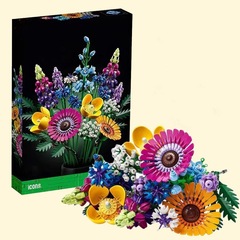 クロスボーダー 8867 永遠の花と野の花の花束 12784 女の子ギフトビルディングブロックおもちゃ 10030 AliExpress 9903