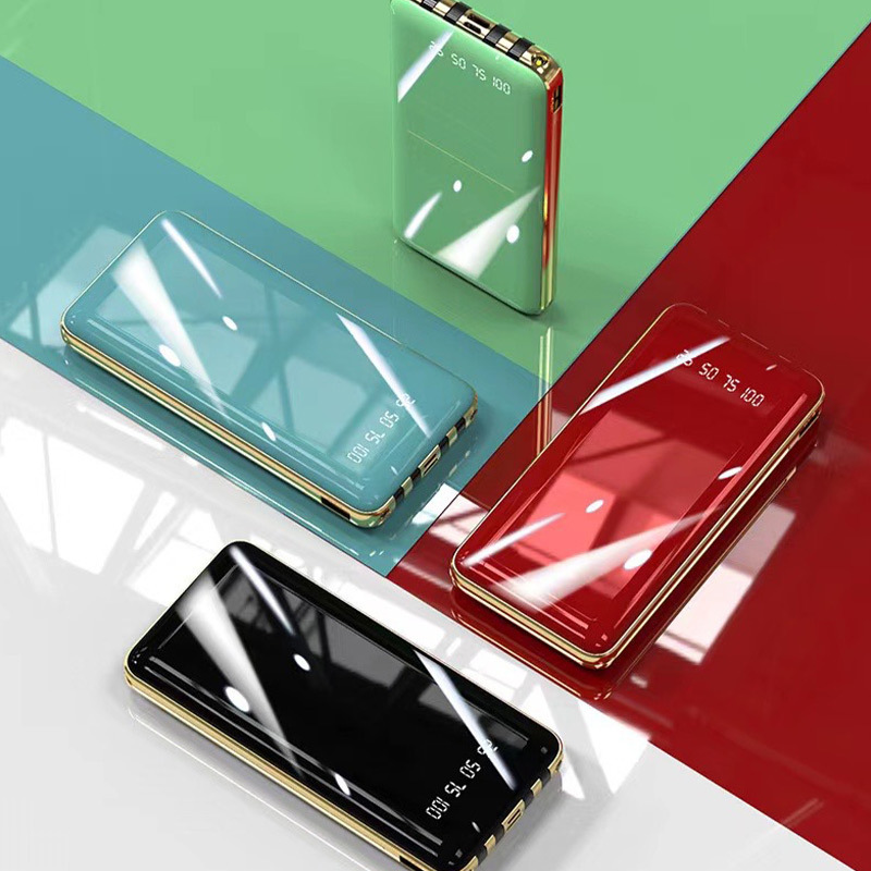 20000 mAh gran capacidad teléfono móvil cargador portátil fuente de alimentación portátil pantalla de espejo de salida porosa pantalla inteligente
