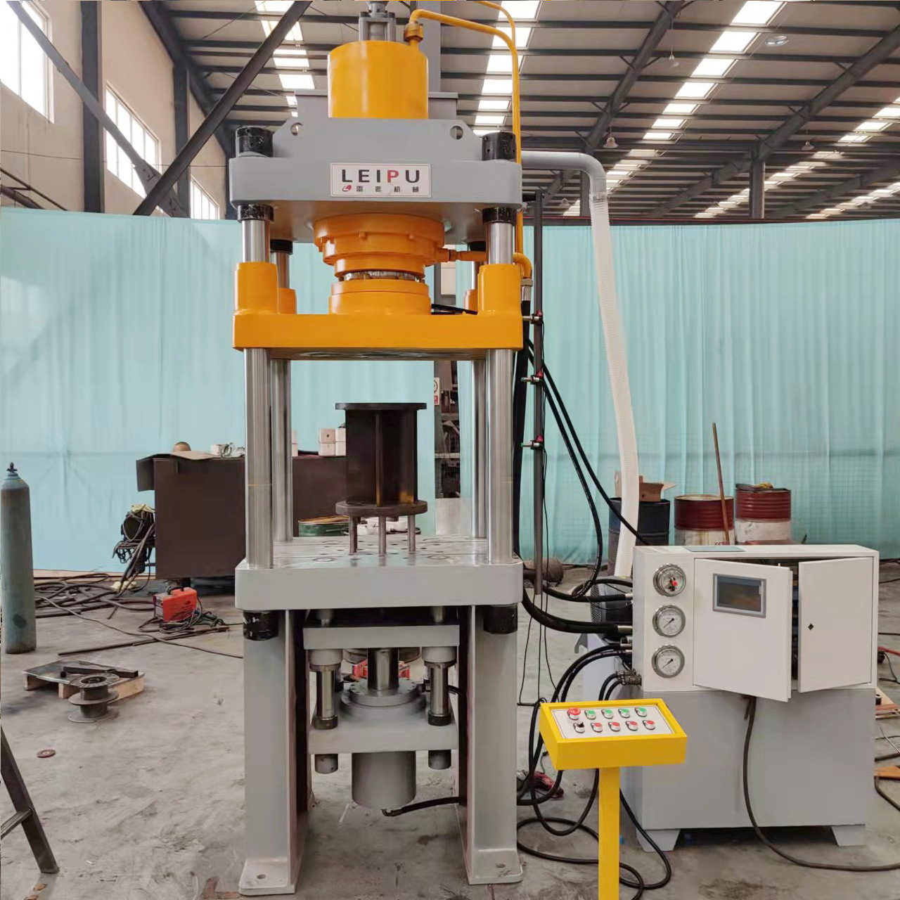 200吨三梁四柱液压机带下顶缸离合器拉伸成型压力机200t油压机