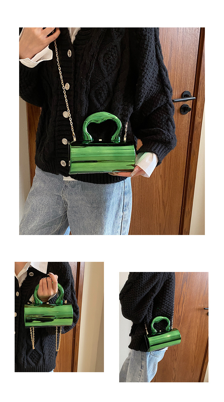 Borsa box in acrilico con catena tracolla donna pochette_voghion.com