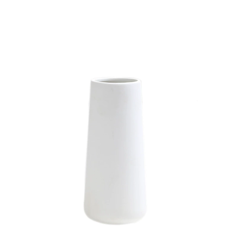 Nordic Creative Simple White Ceramics Vase Living Room Table Model Room Porch Decoration Swing Flower Set
