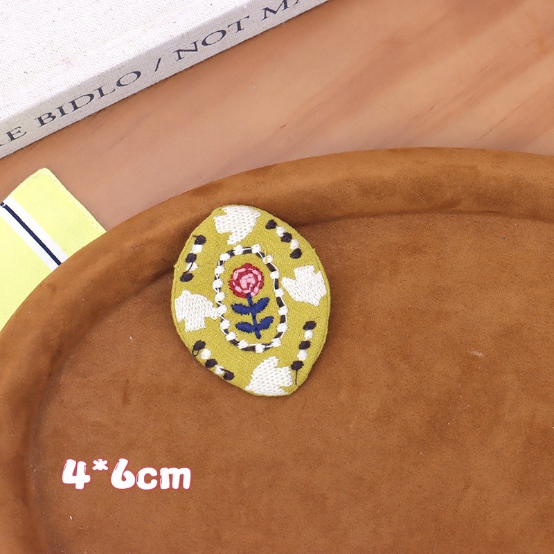 布アート日本と韓国の文学森ガールスタイルの小さな花布ブローチかわいい多用途絶妙な刺繍キャンバスバッグ衣類アクセサリー|undefined
