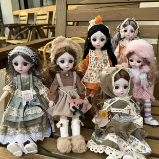 Cross Border 30cm Constant Tide Confused Barbie Doll High Color Value bjd Doll suit Girl Dress Up Doll Princess