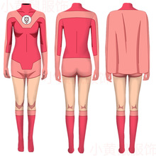 2023 新款跨境动漫无敌少侠cosplay扮演服女装现货长袖连体裤服装