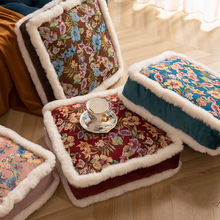 美式田园风地上懒人坐垫网红客厅椅垫沙发靠垫加厚毛绒屁垫批发