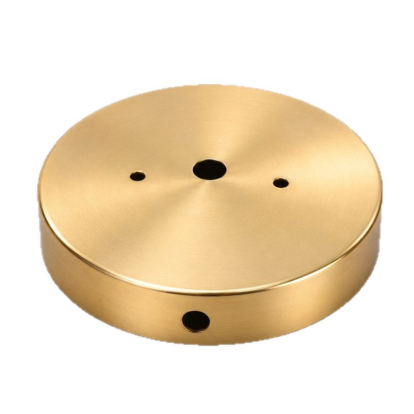 Lámpara de la mesa Lámpara de la pared Lámpara de techo dorado Placa de borde recto Placa de colga Placa de chasis Base accesorios de iluminación image 5