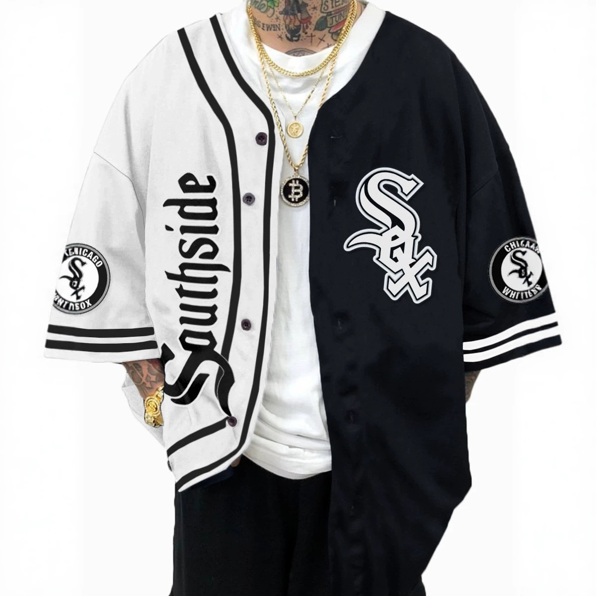 2026 Cross-Border American-Style Baseball Uniform Youth Sportswear Large Size V-Neck Short Sleeve Printed Foreign Trade Amazon Best-Selling Model