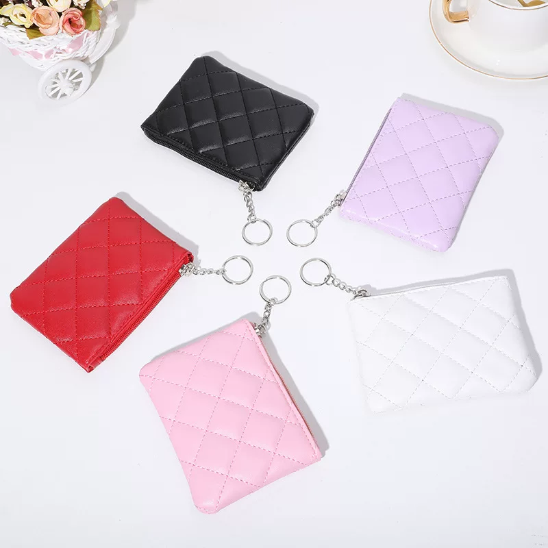 Wallet, shoulder bag, polyurethane short small coins with zipper, cards, storage bag, 2022 collection