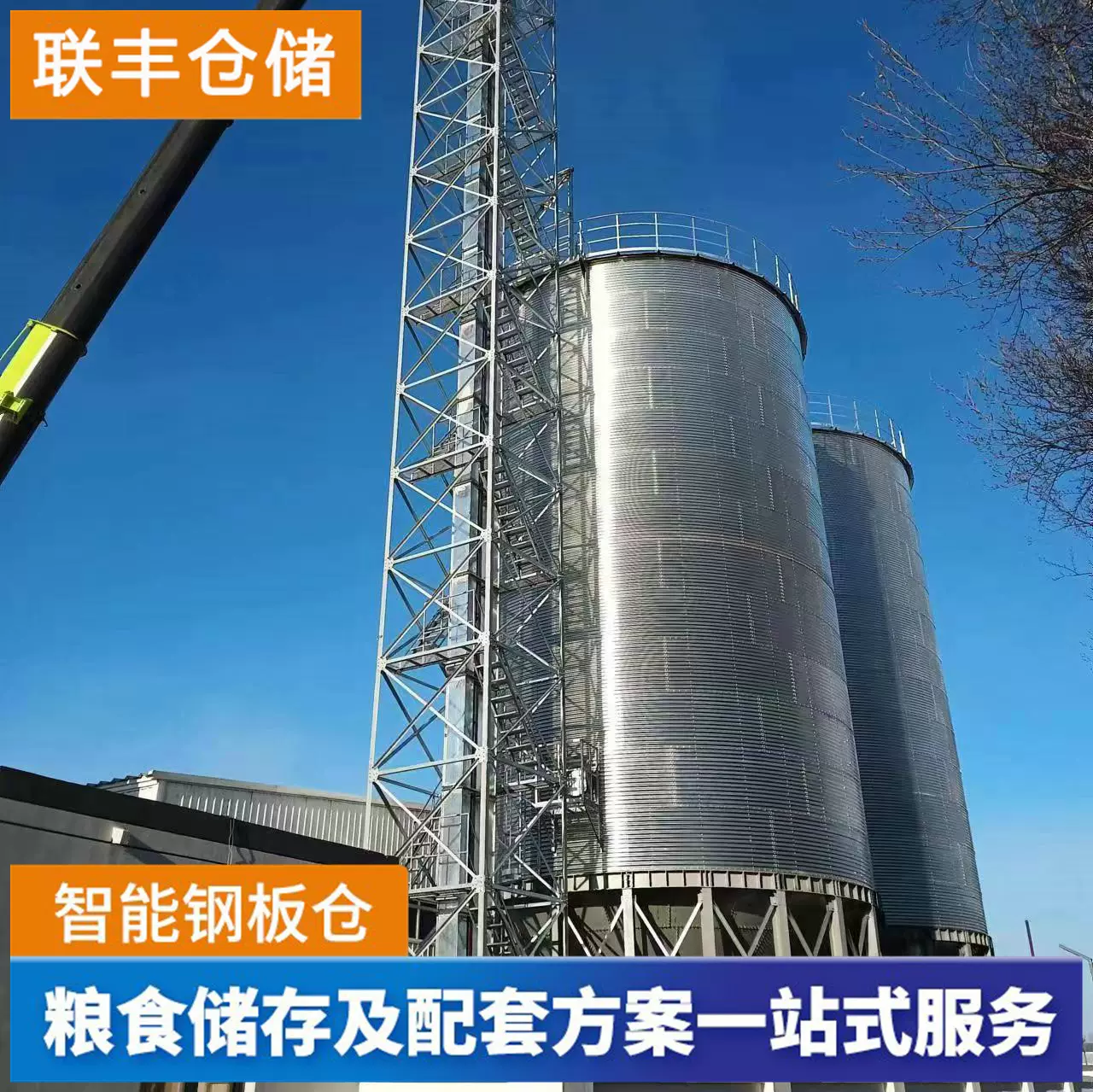 大型立式粮食储存仓筒仓 装配式锥底镀锌钢板仓 粮农用仓储设备