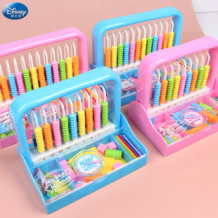 Disney Mickey children's learning tool box multi-functional suit primary school students first grade kindergarten math calculation frame beads