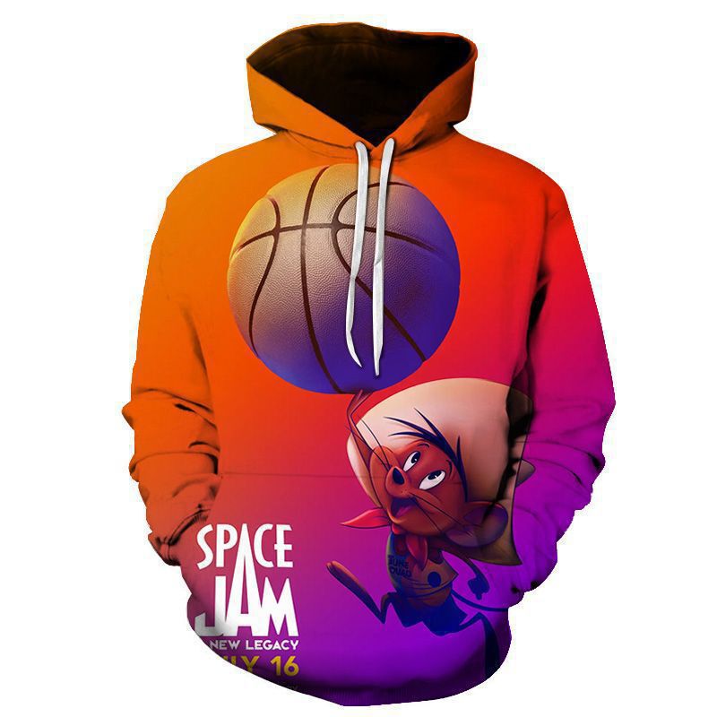 Cross-border New Air Slam Dunk 2 James Movie 3D Printed Turtleneck Adult Sweater Men's Hoodie