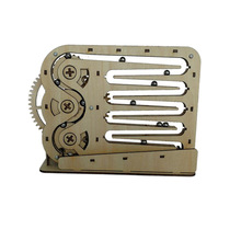 DIY 亲子木质3d立体流水滚珠益智玩具拼图科教积木 地滩批发