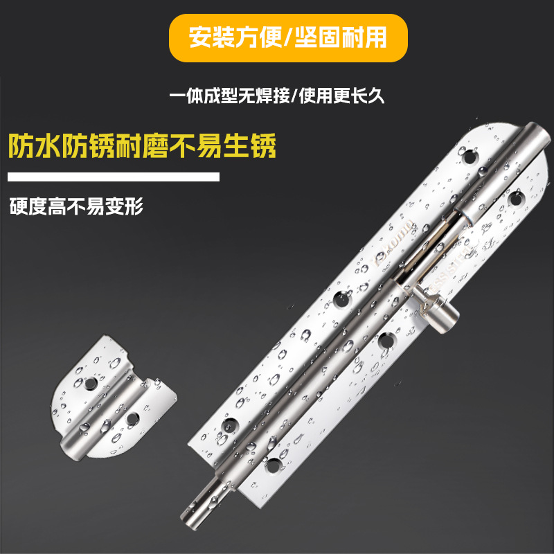 Cerradura de puerta de acero inoxidable Cerradura de puerta de madera Cerradura de puerta de ventana de baño antirrobo Cerradura de puerta gruesa Cerradura de puerta abierta Cerradura izquierda y derecha